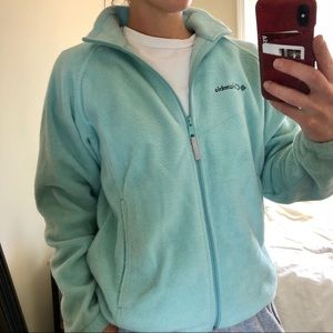 Turquoise Columbia Fleece Zip up